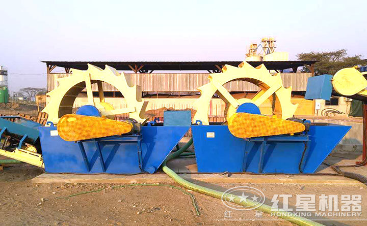 石粉洗沙現場 石粉洗沙現場