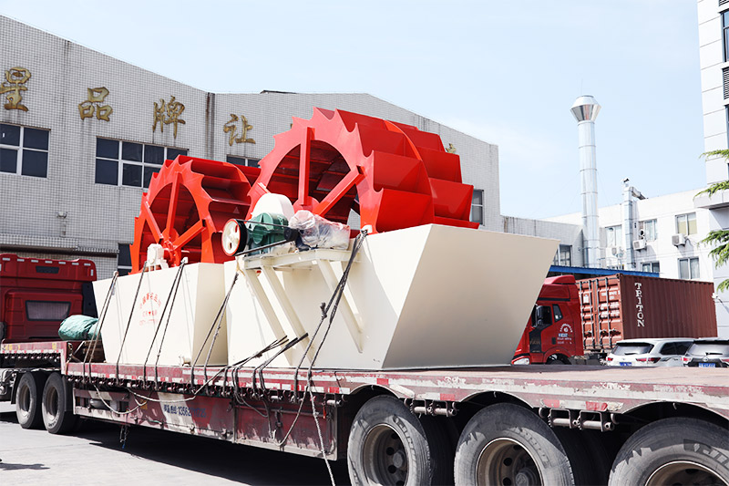 紅星石粉洗砂機發貨現場 紅星石粉洗砂機發貨現場