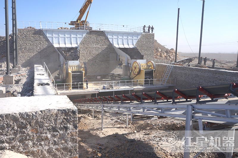 破碎生產現(xiàn)場