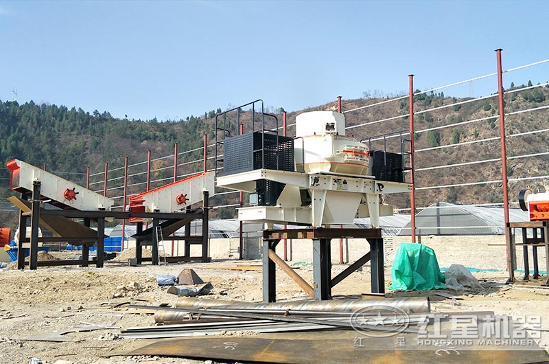 制砂生產線現(xiàn)場